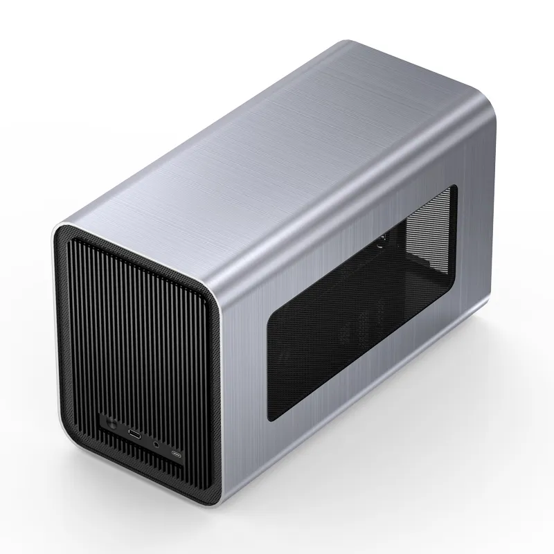 Jonsbo V11 -mini-ITX - case, silver, PCI-E 4.0