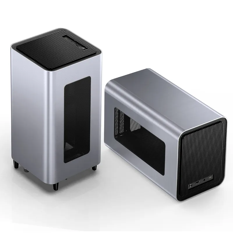 Jonsbo V11 -mini-ITX - case, silver, PCI-E 4.0