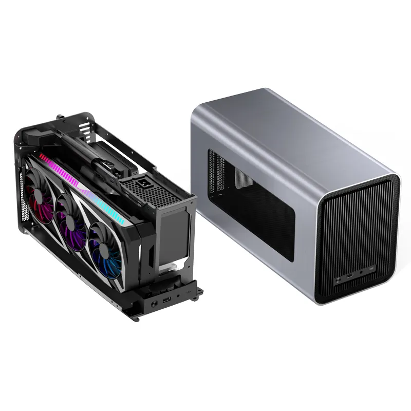 Jonsbo V11 -mini-ITX - case, silver, PCI-E 4.0