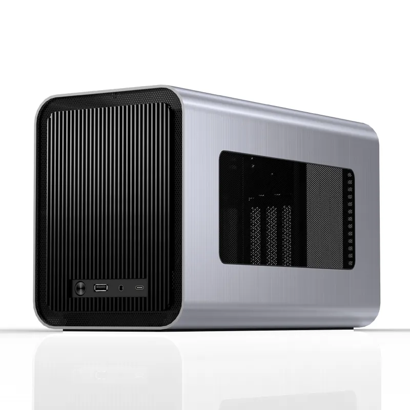 Jonsbo V11 -mini-ITX - case, silver, PCI-E 4.0