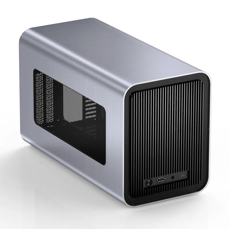 Jonsbo V11 -mini-ITX - case, silver, PCI-E 4.0