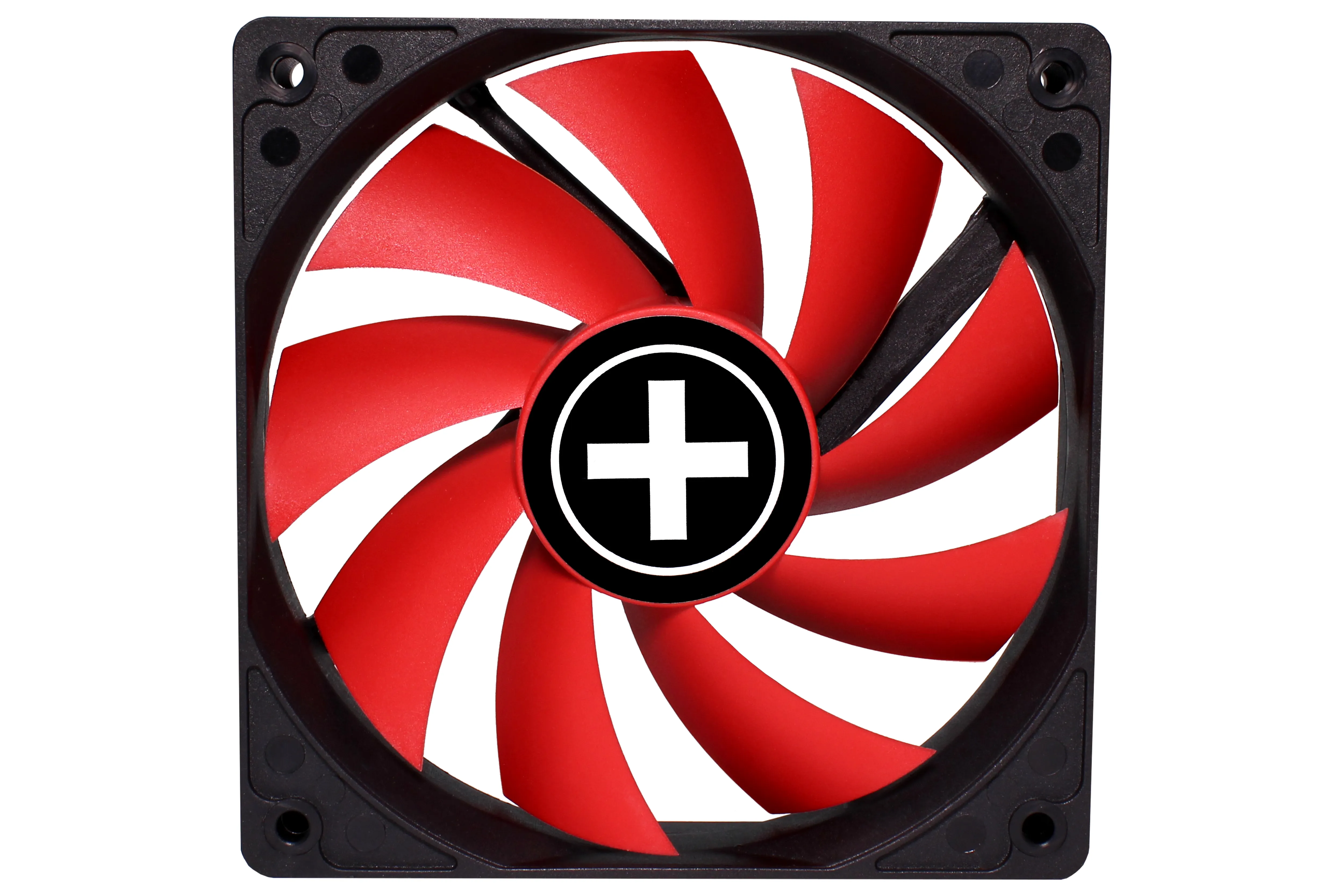 Xilence Performance XF042, 120mm, PWM -chassi fläkt, Black/Red