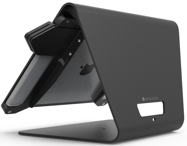 Compulocks Nollie iPad Kiosk - Nollie iPad POS Stand - Teline tuotteelle tabletti - musta - p&ouml;yt&auml;mallin jalusta malleihin Apple iPad Air, iPad Air 2