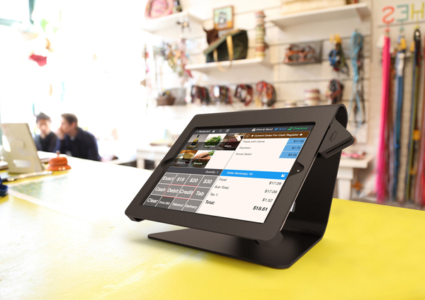 Compulocks Nollie iPad Kiosk - Nollie iPad POS Stand - Teline tuotteelle tabletti - musta - p&ouml;yt&auml;mallin jalusta malleihin Apple iPad Air, iPad Air 2