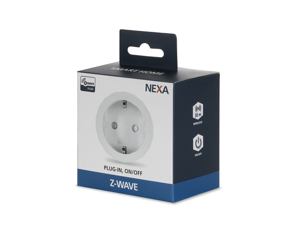 Pistorasiaan kytkett&auml;v&auml; vastaanotin, p&auml;&auml;lle/pois,  Z-wave