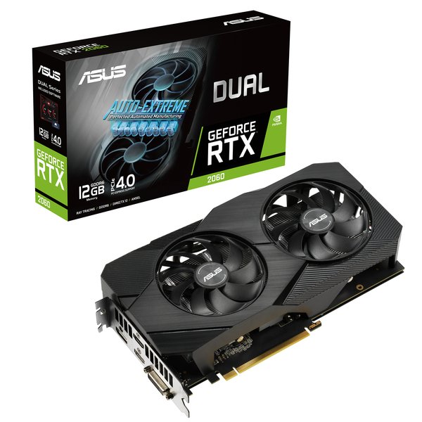 Asus GeForce RTX 2060 Dual EVO 12 Gt -n&auml;yt&ouml;nohjain