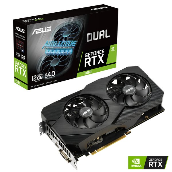 Asus GeForce RTX 2060 Dual EVO 12 Gt -n&auml;yt&ouml;nohjain