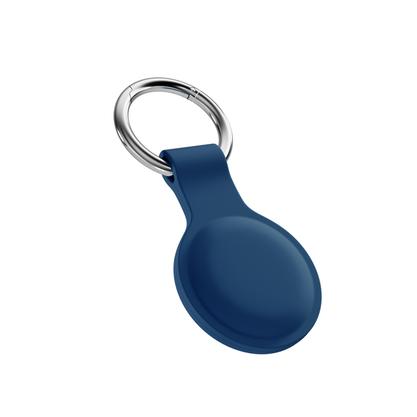 Epico Silicone Full Back Case | AirTag | Dark Blue | Robust Metal Ring
