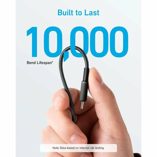 Anker 322 USB-C - USB-C -kaapeli, Nylon, 1.8m
