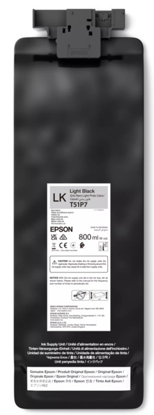 EPSON UltraChrome GS3 T51P700 -mustekasetti, 800 ml, vaaleanmusta