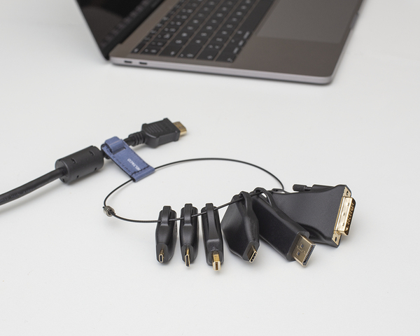 DELTACO Office, HDMI ADAPTER RING, mDP, DP, USB-C, DVI, HDMI C/D, 4K
