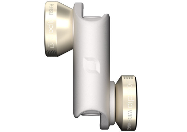 Olloclip 4-IN-1 for all iPhone 6 Fisheye, W-Angle, 2xMacro - Gold Lens/W.Clip