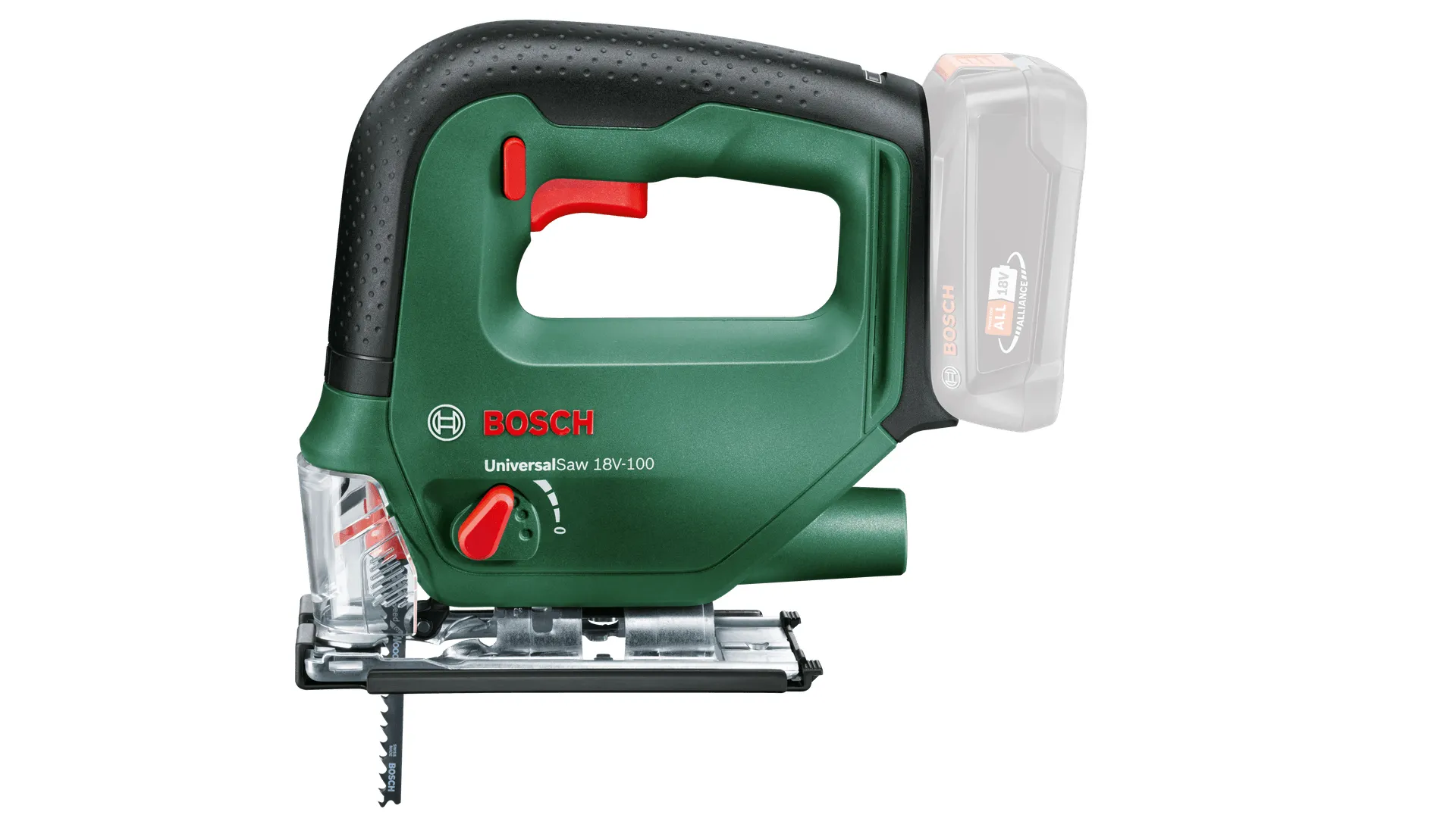 Bosch Cordless jigsaw UniversalSaw 18V-100 (green/black, without battery and charger)