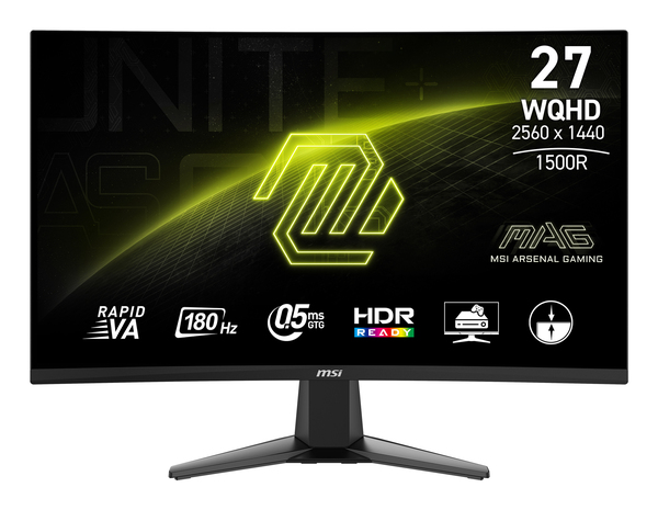 MSI 27" MAG 27CQ6F QHD, VA - curved monitor
