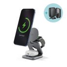 Epico UltraBase Qi2 25W 3in1 Fold Metal Mag+ Wireless Charging Stand EF60 | Space Grey | Protective  &  Travel Pouch Included