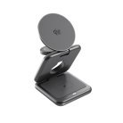 Epico UltraBase Qi2 25W 3in1 Fold Metal Mag+ Wireless Charging Stand EF60 | Space Grey | Protective  &  Travel Pouch Included