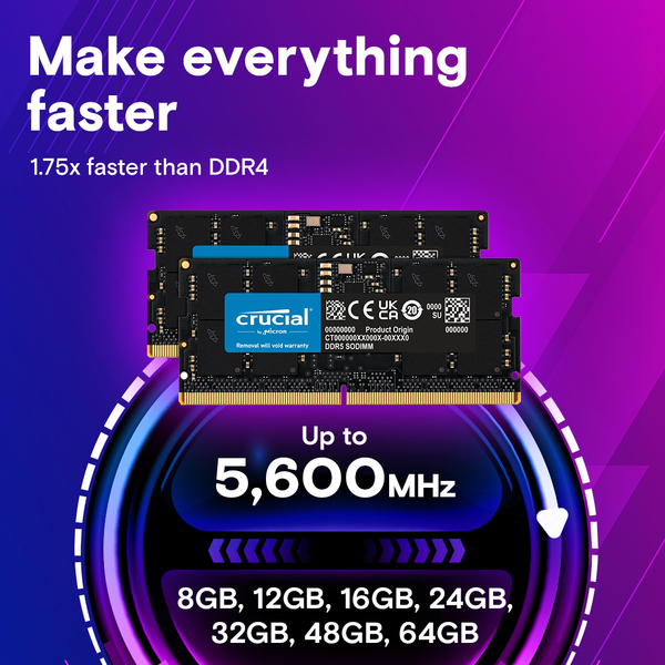 Crucial 64GB DDR5-5600 SODIMM