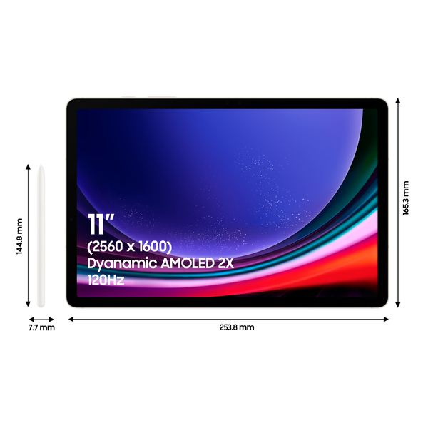 Samsung Galaxy Tab S9 SM-X710N  11" 8 Gt/128 Gt  Android -tabletti, Beige