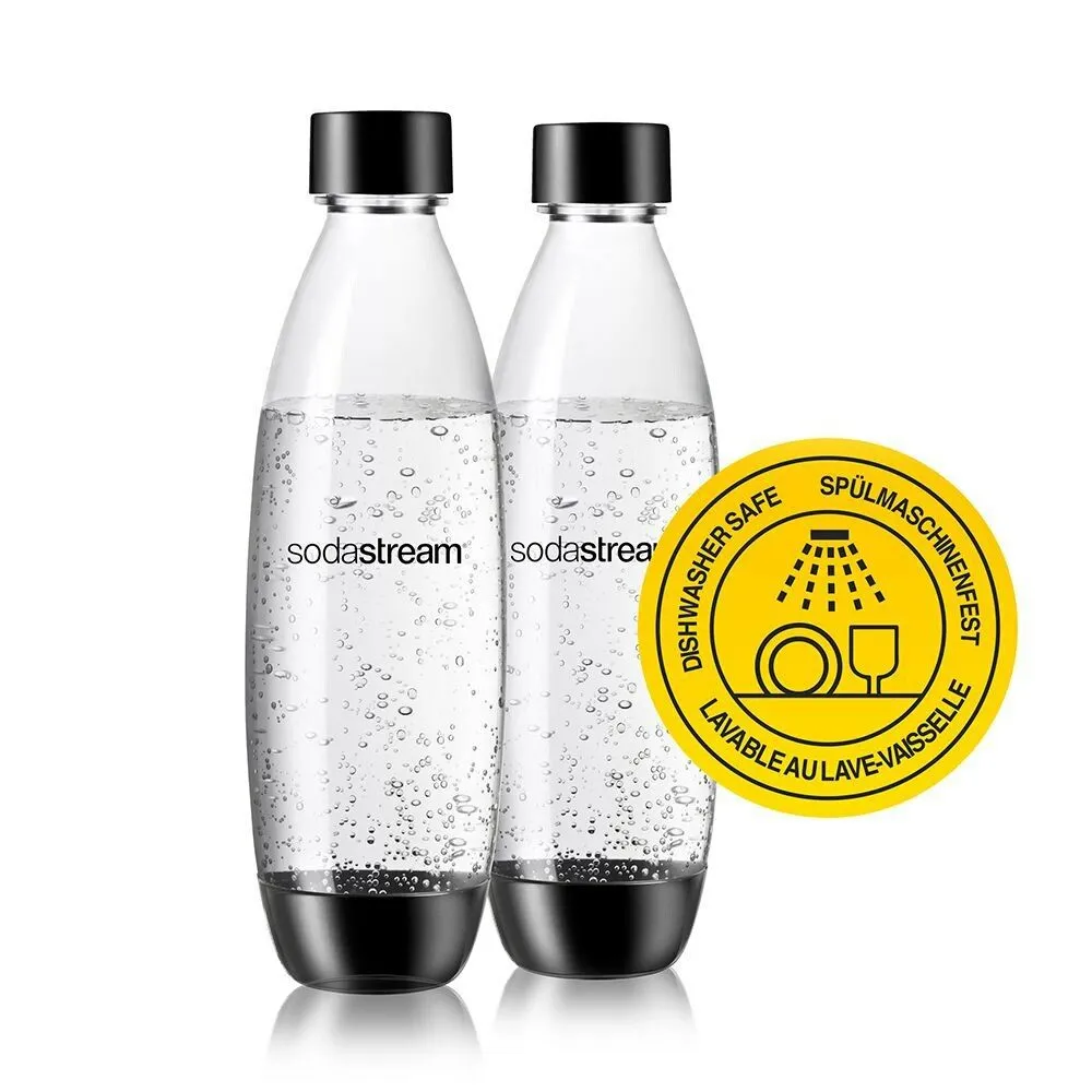 SodaStream Zubehr PET Flasche DUO 2-Pack *schwarz*
