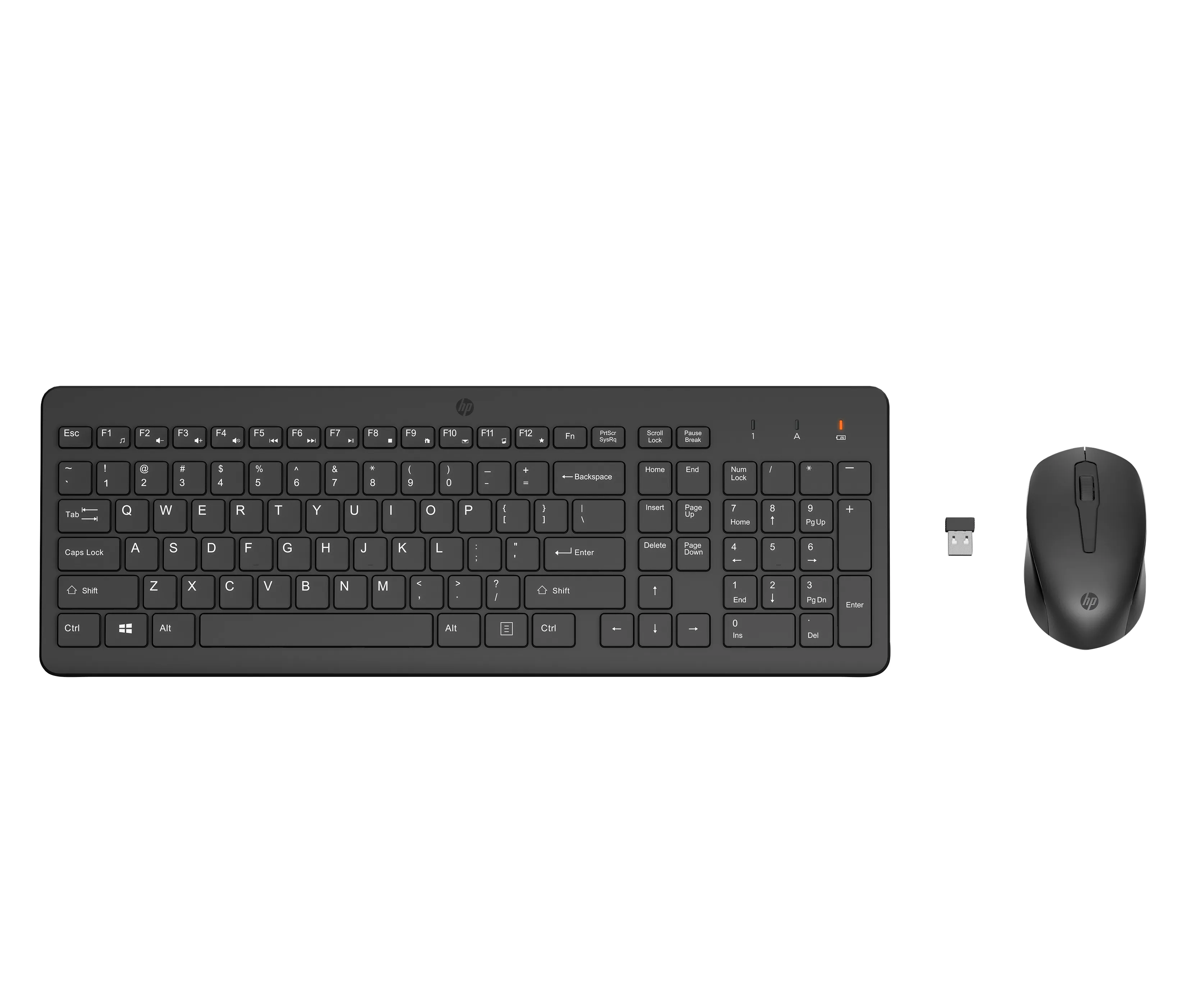 HP 330 -langaton ergonominen n&auml;pp&auml;imist&ouml; ja hiiri, musta