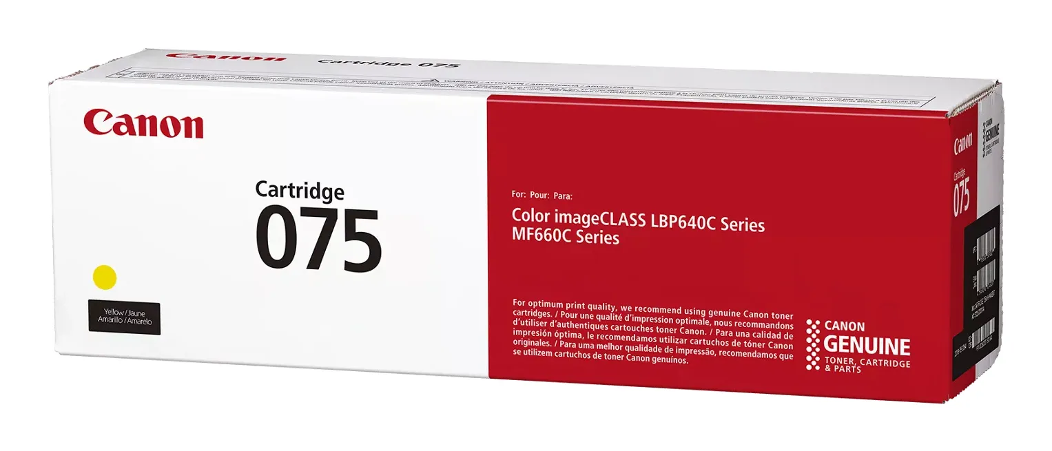 Canon 075 toner cartridge, Yellow