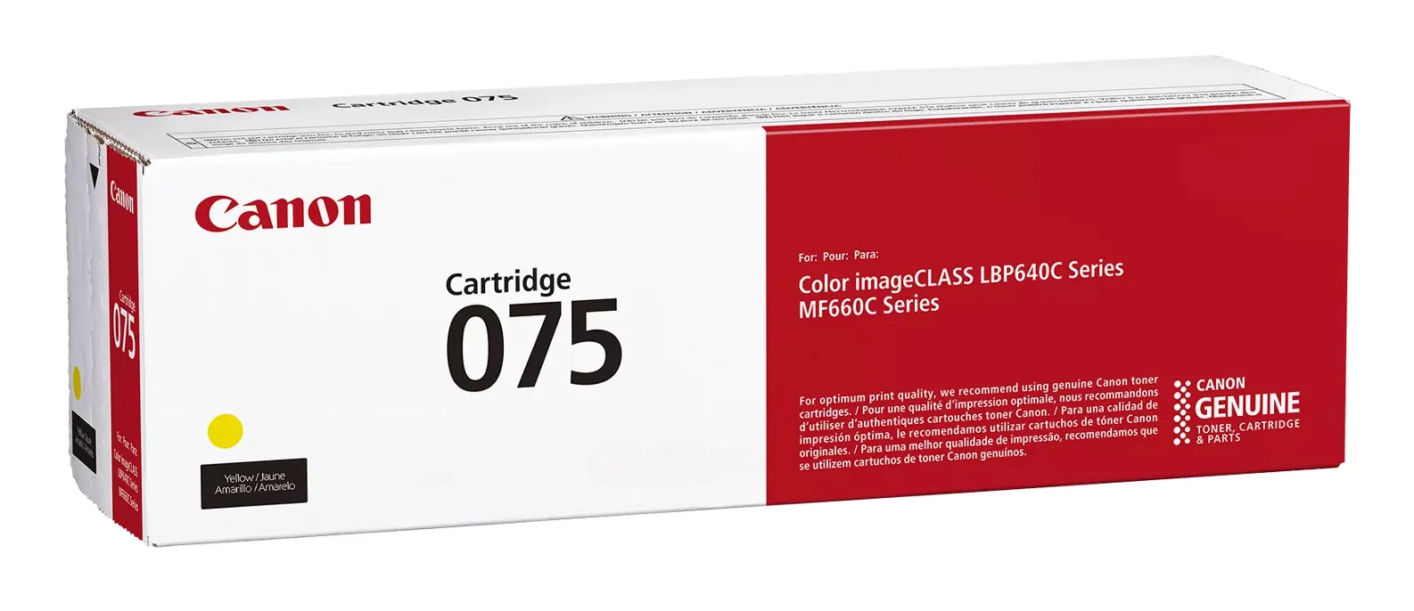 Canon 075 toner cartridge, Yellow
