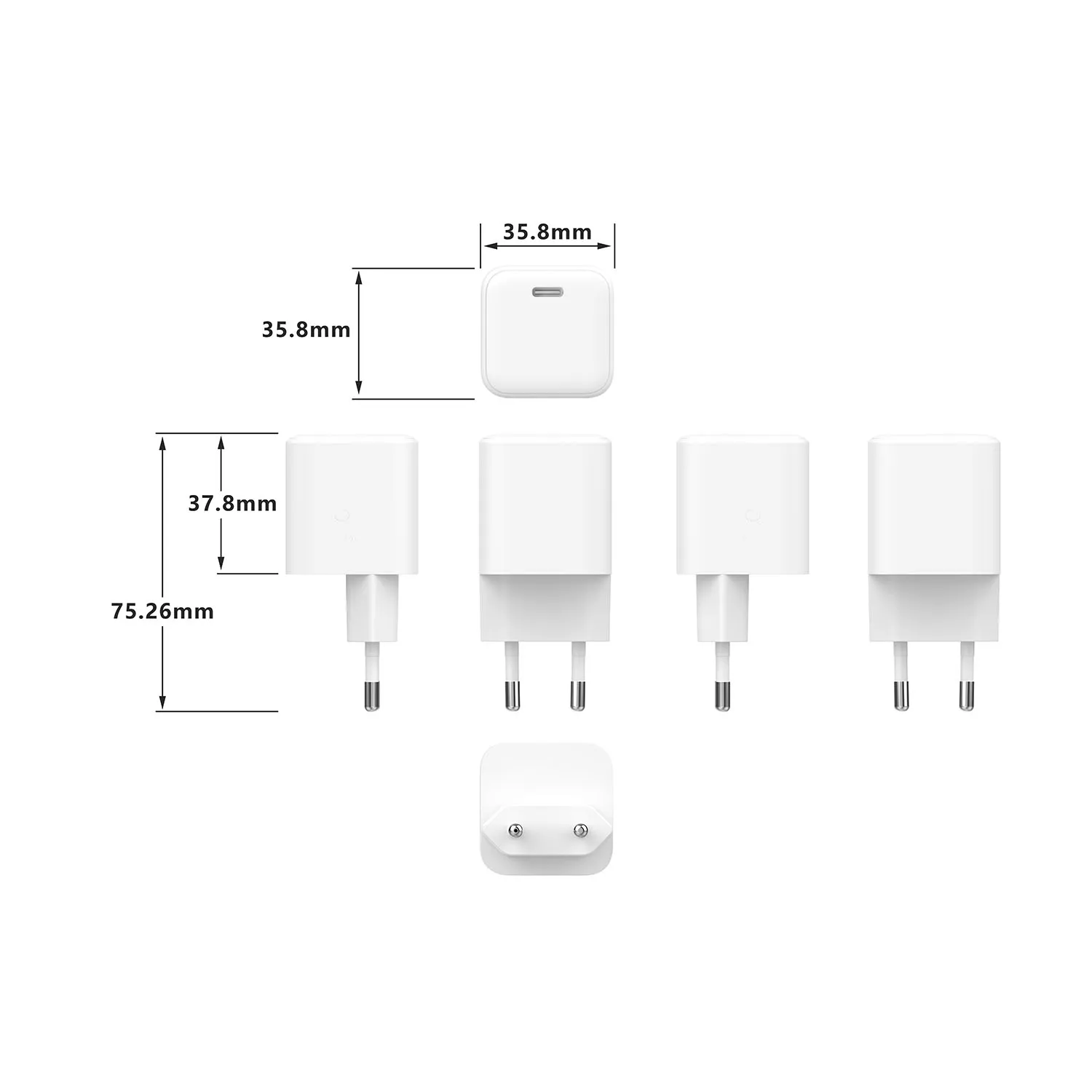 GEAR Charger 220V 1xUSB-C PD/PPS 45W GaN White