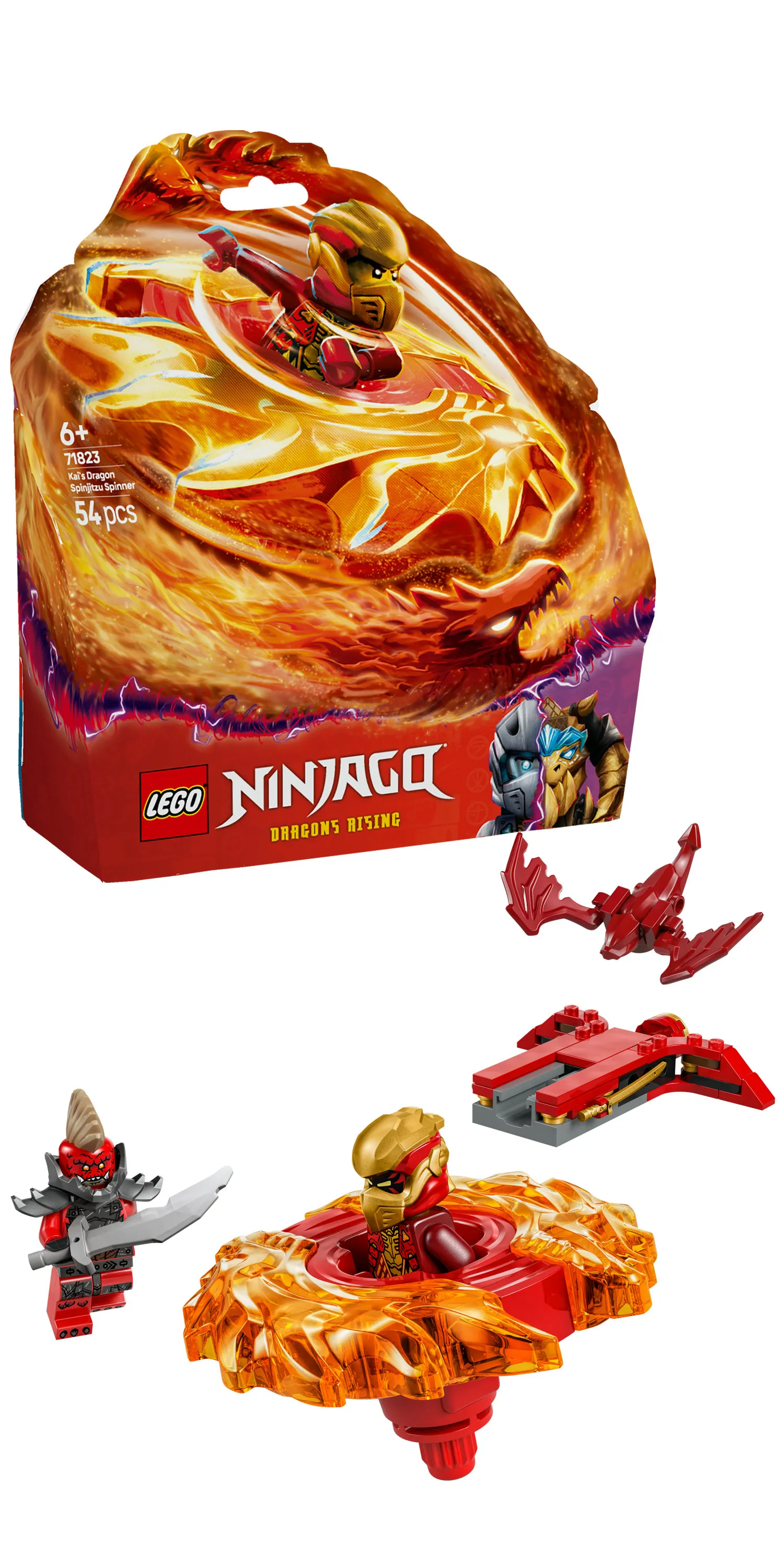LEGO NINJAGO Kai's Spinjitzu Dragon Spinner 71823