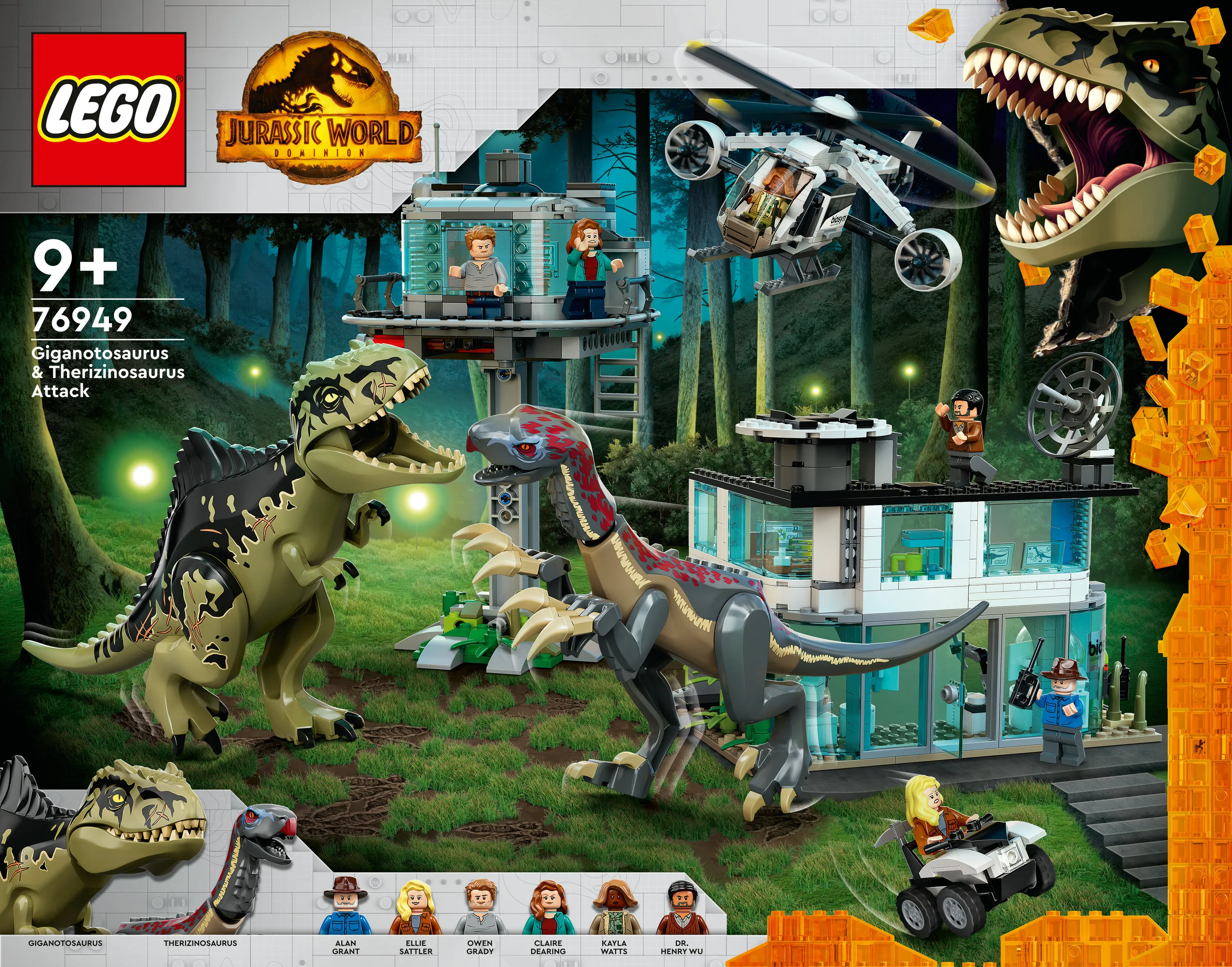 Lego Giganotosaurus &amp; therizinosaurus Attack 76949