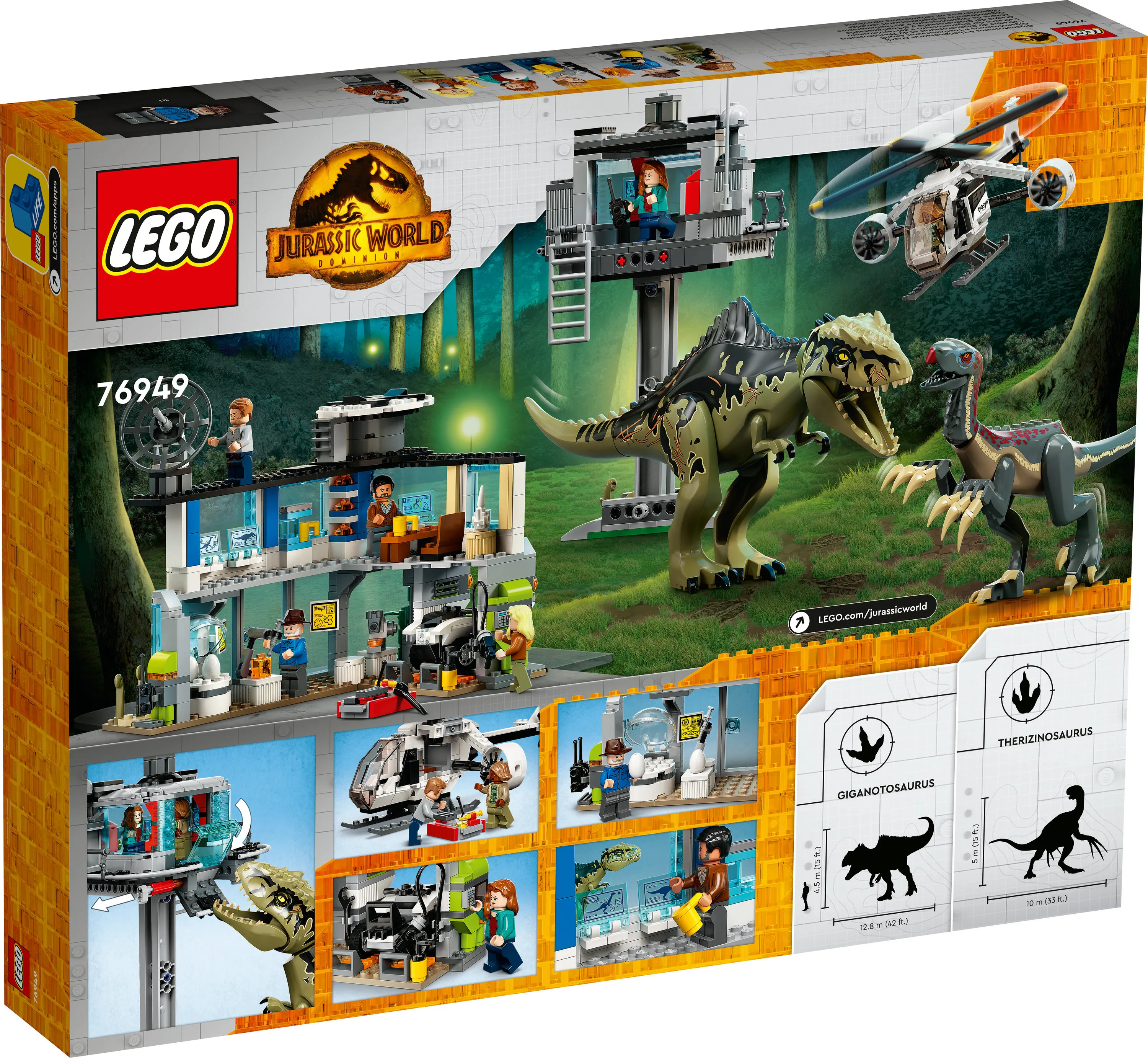 Lego Giganotosaurus &amp; therizinosaurus Attack 76949