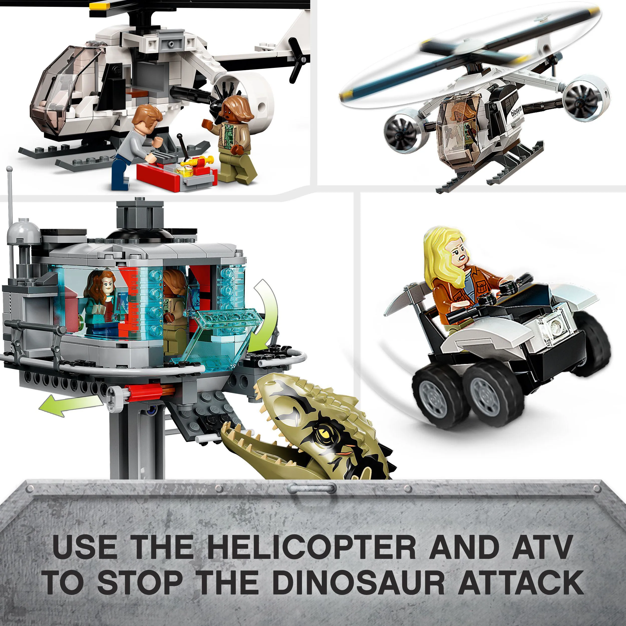 Lego Giganotosaurus &amp; therizinosaurus Attack 76949