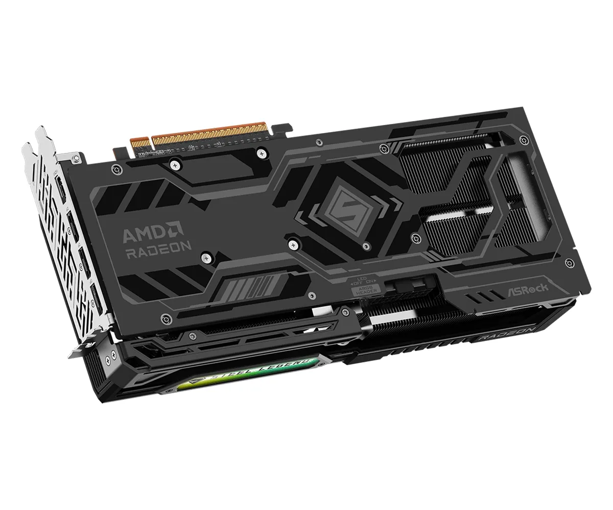 ASRock Radeon RX 9070 GRE Steel Legend Dark OC 12 GB grafikkort