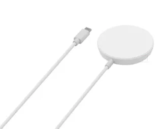 Epico Magnetic Wireless Charging Cable Bundle 7,5W/15W - With USB-C Cable  &  20W PD Charger - White