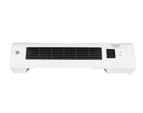 Adler AD 7714 V&auml;ggmonterad keramisk luftrid&aring;v&auml;rmare 2000 W Vit