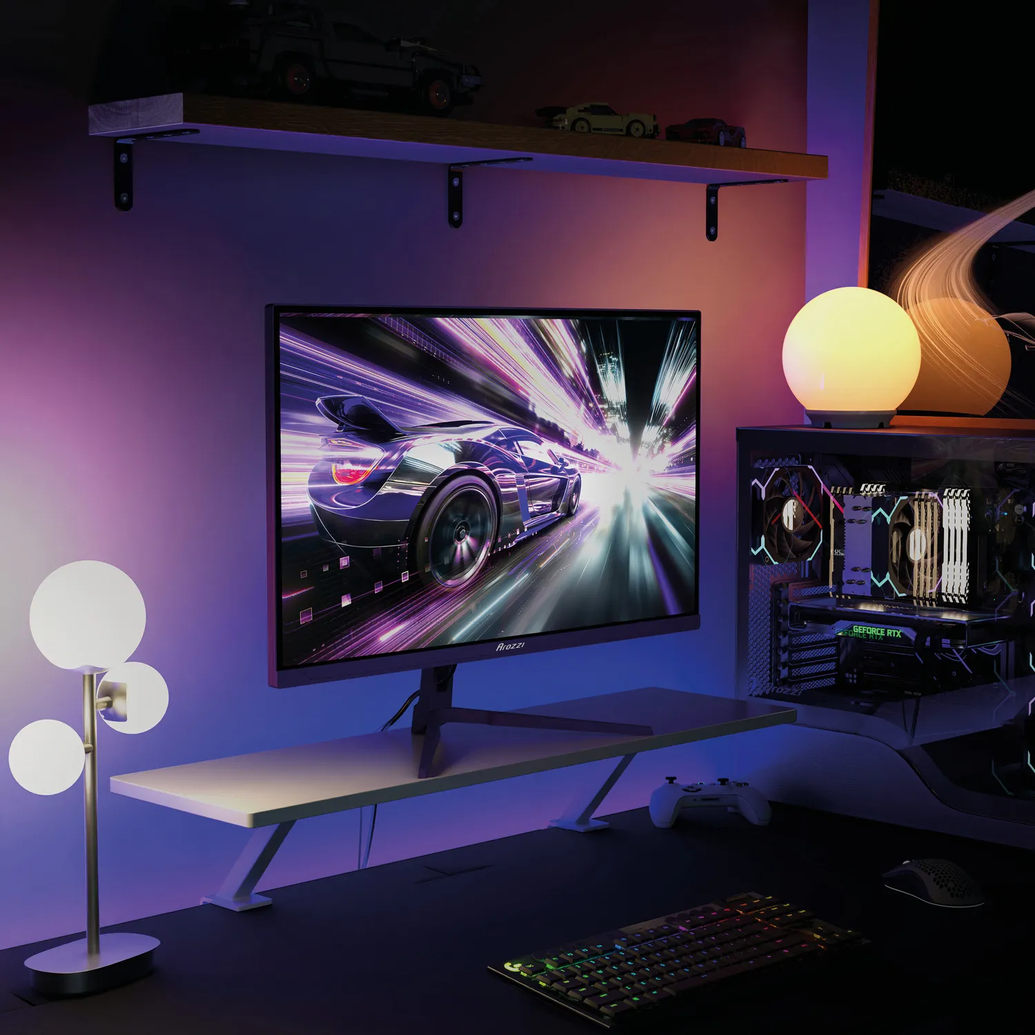 Arozzi Nova 27" QHD, IPS, HDR, 260Hz -pelin&auml;ytt&ouml;