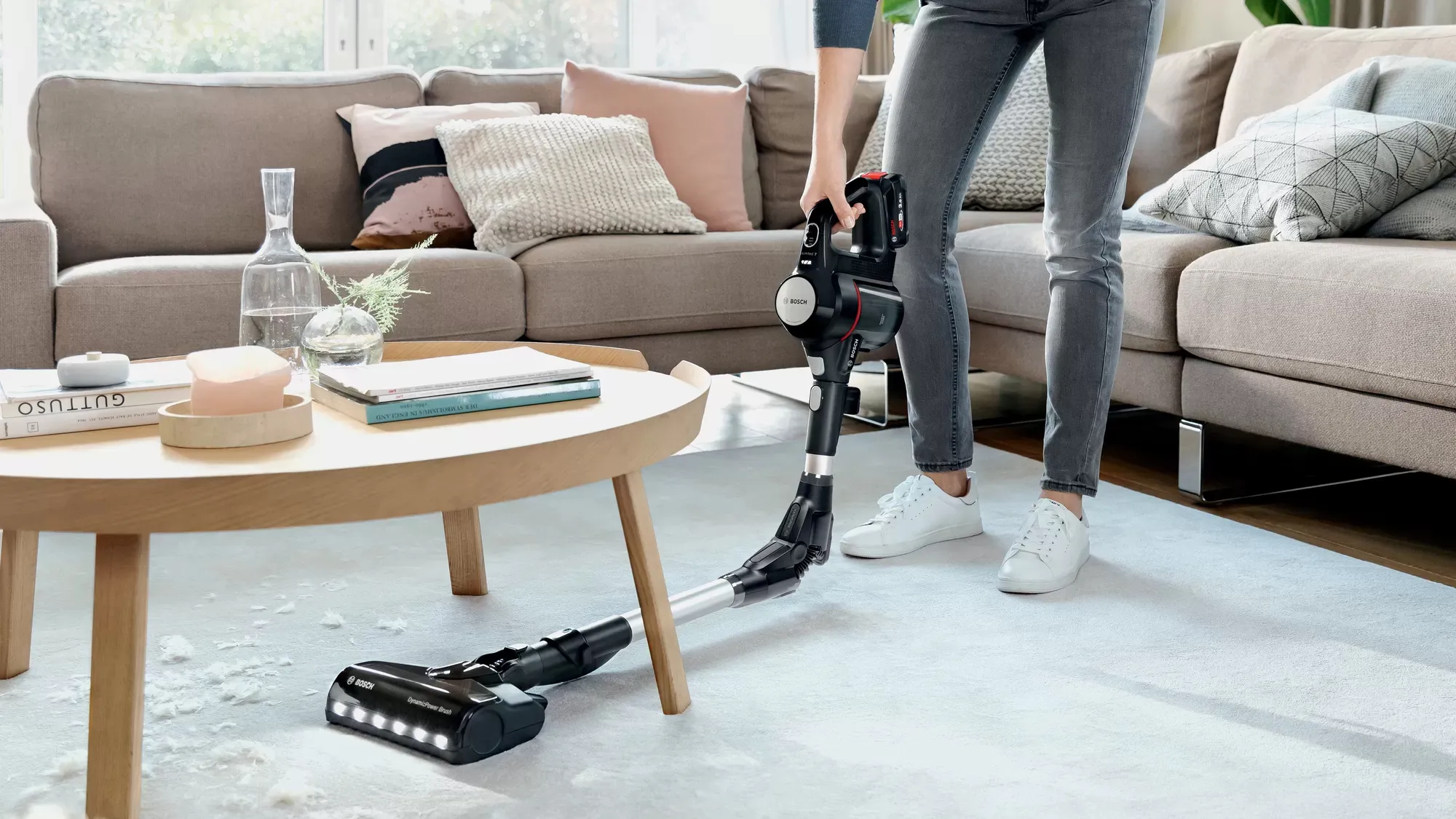 Bosch Unlimited 7 BCS711EXT -varsi-imuri 0.3 L 3 Ah pussiton, musta/punainen