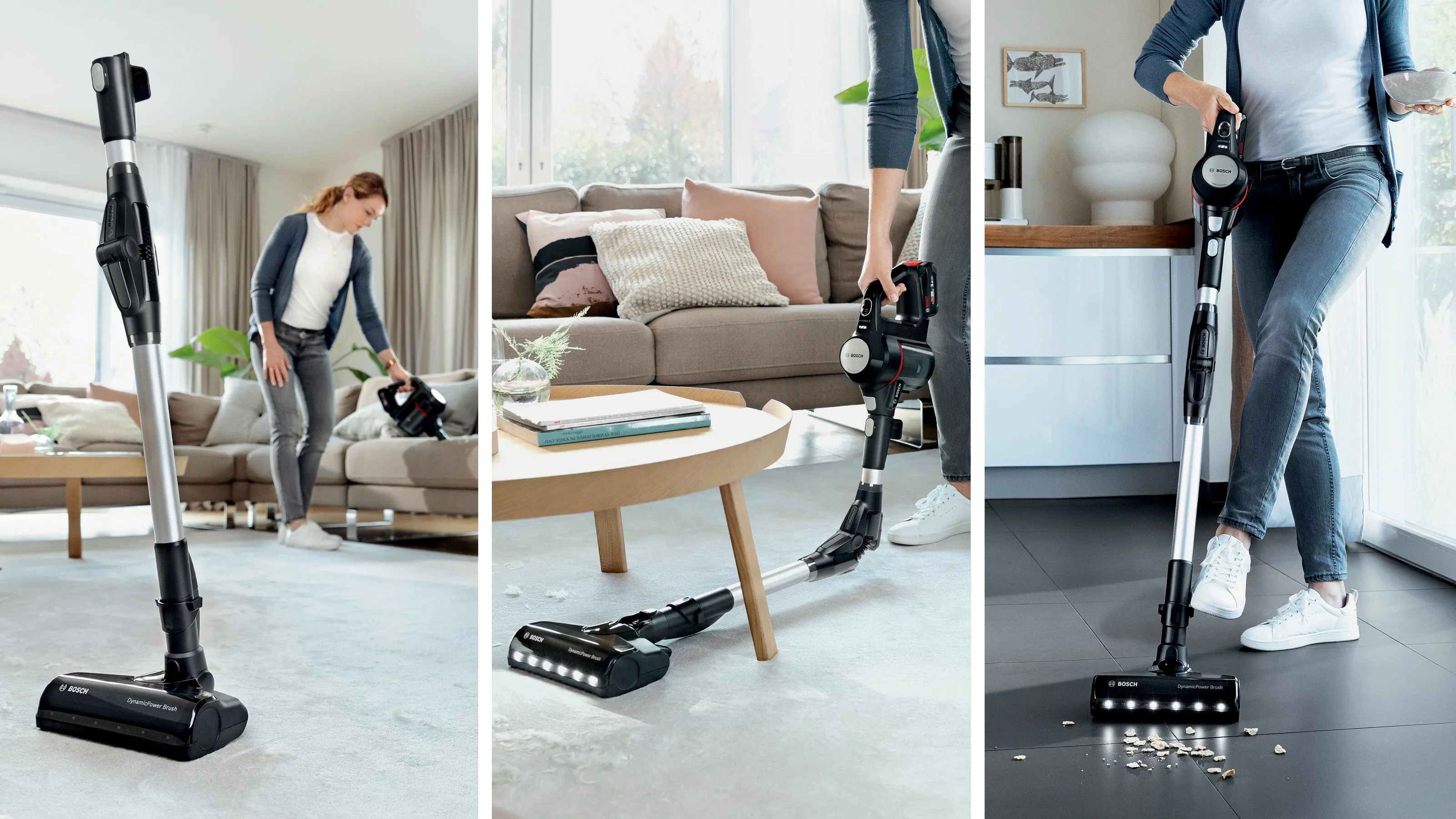 Bosch Unlimited 7 BCS711EXT -varsi-imuri 0.3 L 3 Ah pussiton, musta/punainen