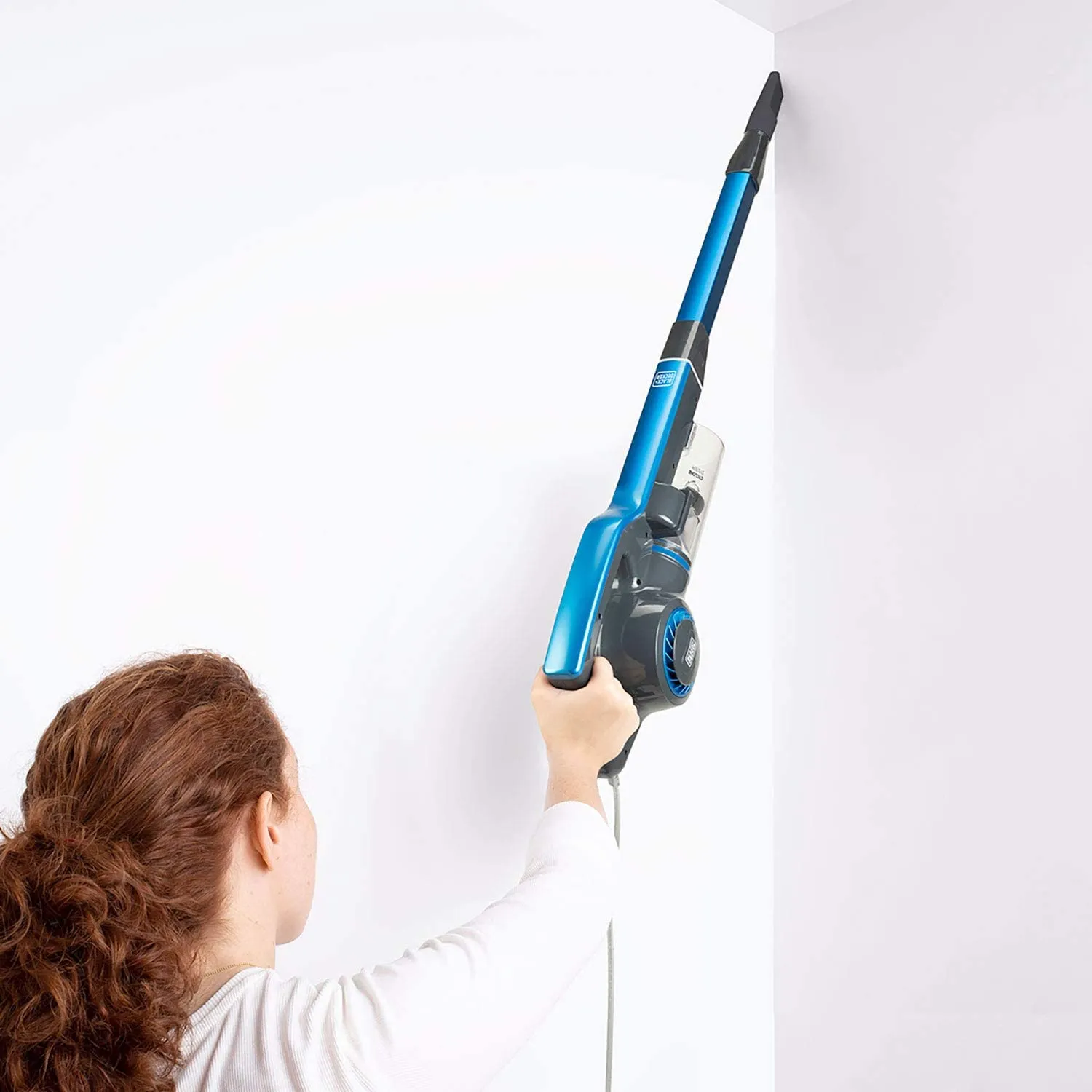 BLACK+DECKER BXVMS600E 0.6L 600W p&aring;sl&ouml;s - skaftdammsugare, bl&aring;