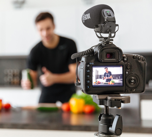 BOYA BY-BM3030, Condenser Shotgun Microphone, Black