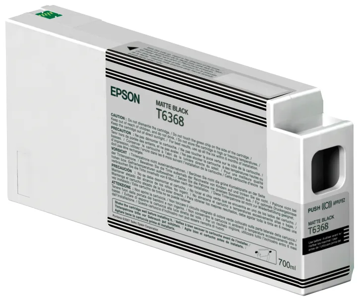 Epson UltraChrome HDR C13T636800 -mustekasetti, 700 ml, mattamusta