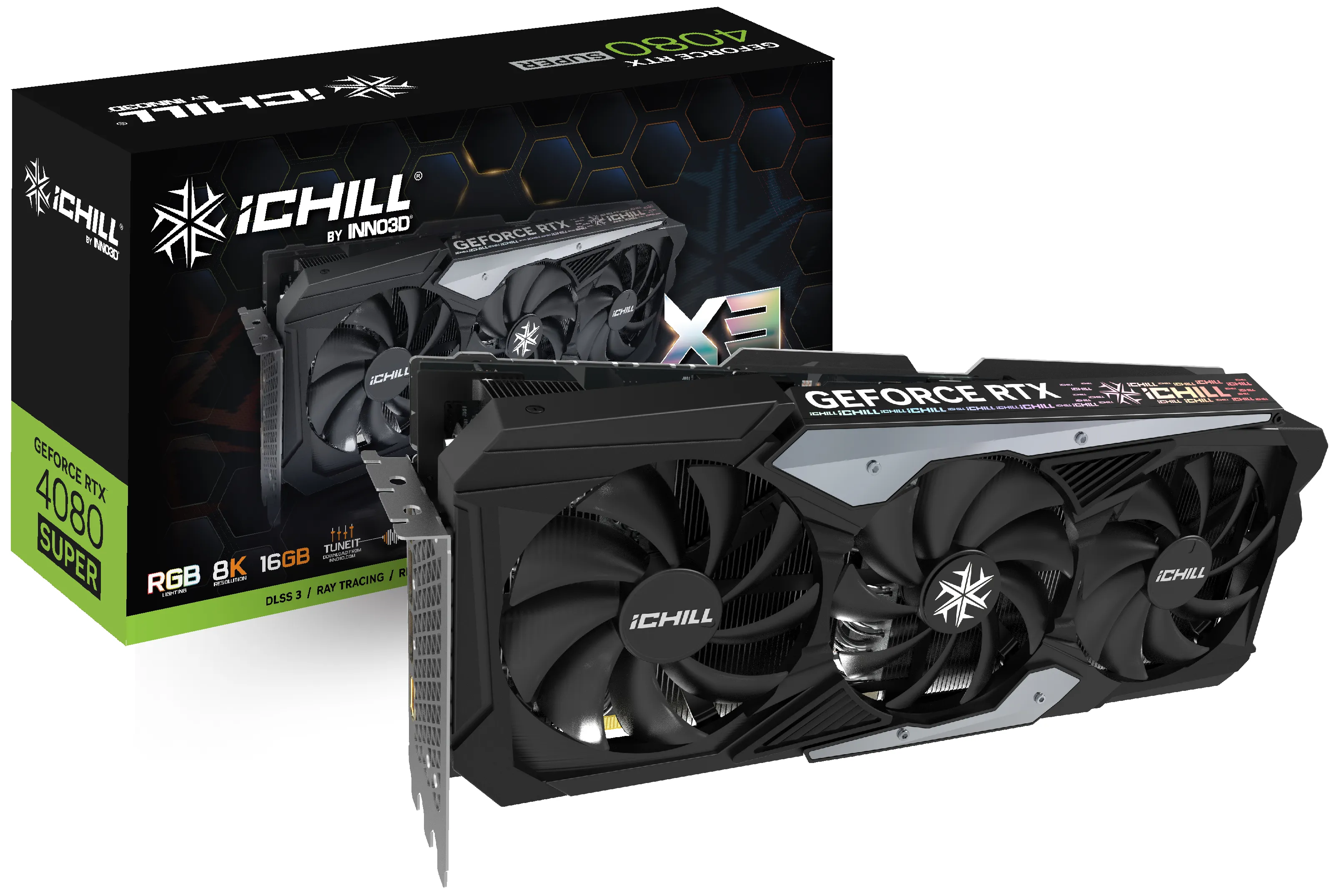 Inno3D GeForce RTX 4080 SUPER iChill X3 16 Gt -näytönohjain