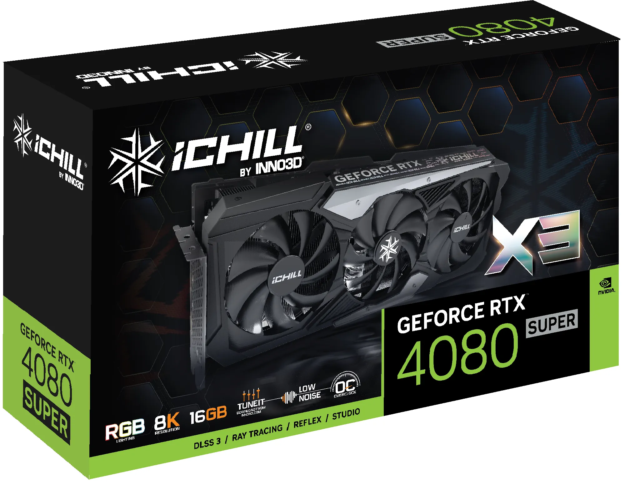 Inno3D GeForce RTX 4080 SUPER iChill X3 16 Gt -näytönohjain