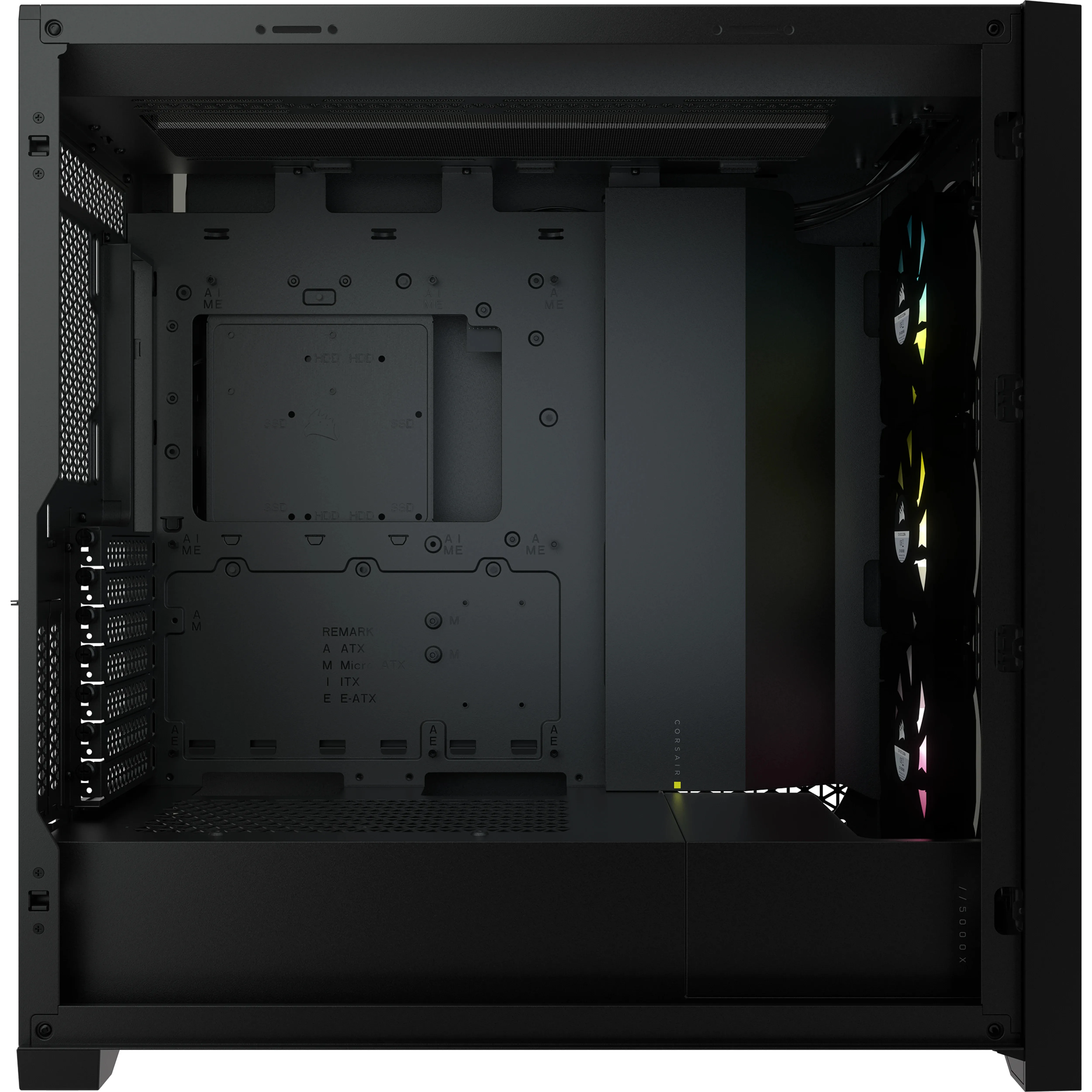 Corsair iCUE 5000X RGB - Mid Tower case, Black