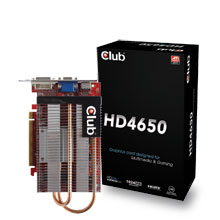 CLUB 3D HD 4650 PCI-E 1 GB HDMI HEATPIPE