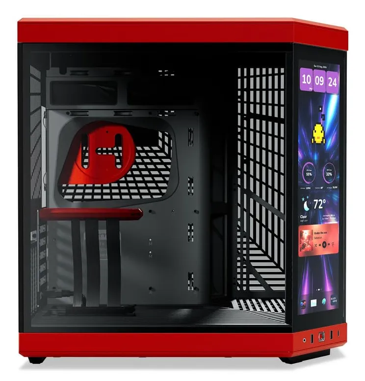 Hyte Y70 Touch Infinite 14.9" - midi case, Black Cherry