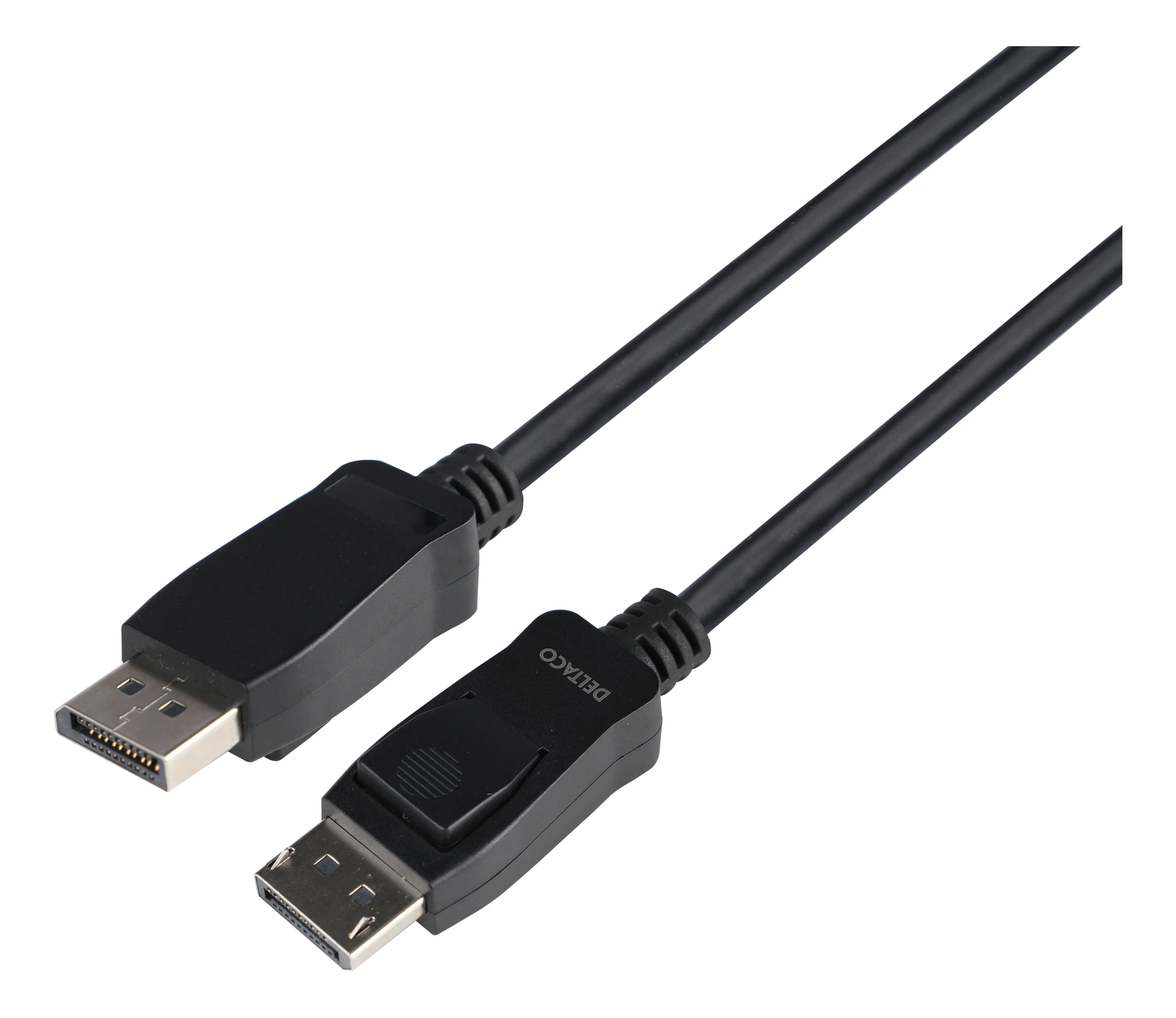 Deltaco DisplayPort 1.4 8K, 60Hz -kaapeli, 1m, Musta, LSZH