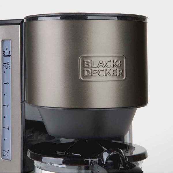 Black+Decker 1000W - coffee maker, black/silver