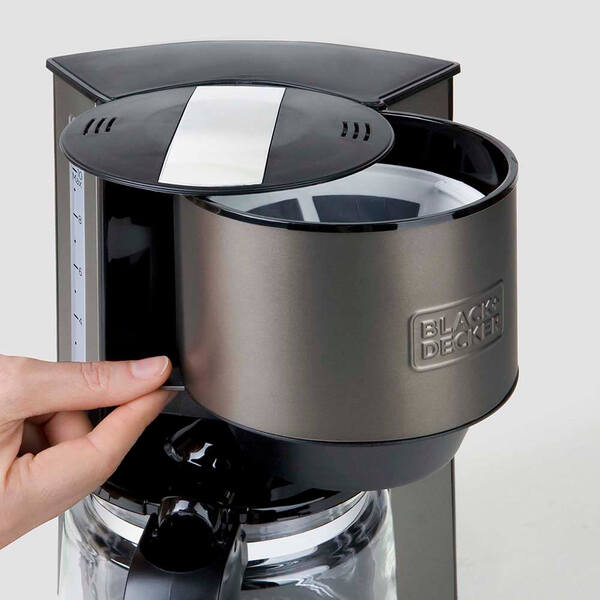 Black+Decker 1000W - coffee maker, black/silver