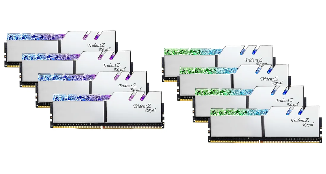 G.Skill 256GB (8x32GB) DDR4 3200MHz TZZ Royal Silver CL16 1.35V