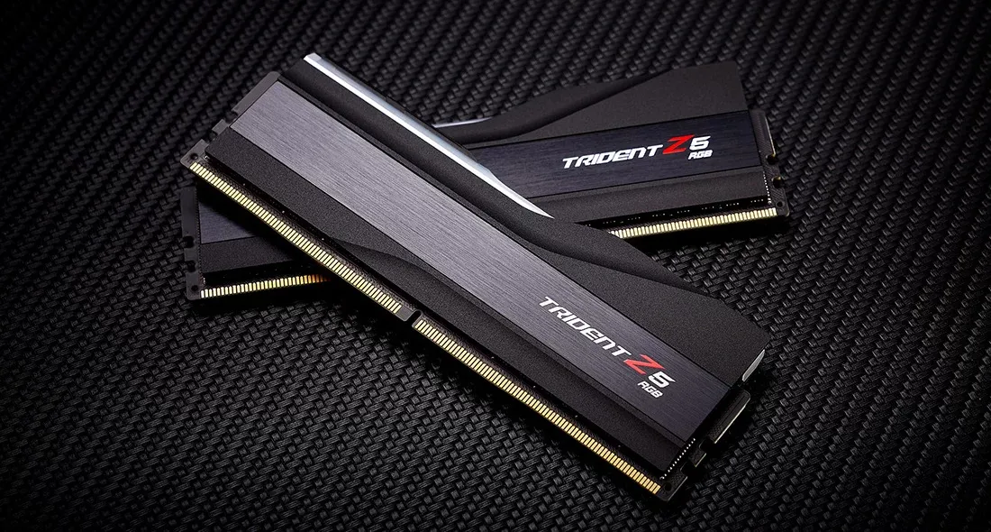 G.Skill DIMM 64 GB DDR5-6000 (2x 32 GB) dual kit, RAM (black, F5-6000J3636F32GX2-T, Trident Z5 RGB, XMP)